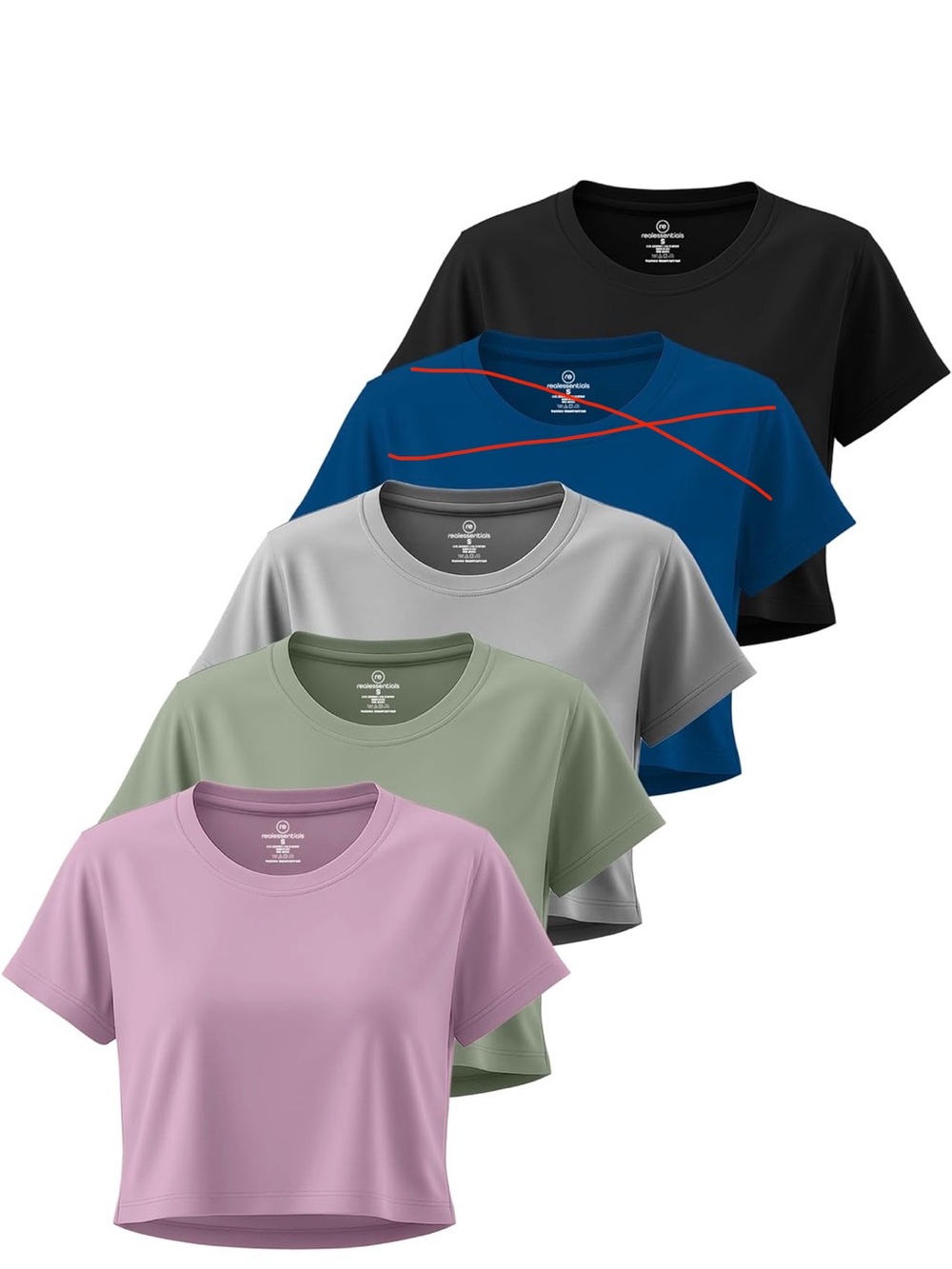 4 Athletic Women’s Short Sleeve Crop Tee - Pink, Green, Gray, Black